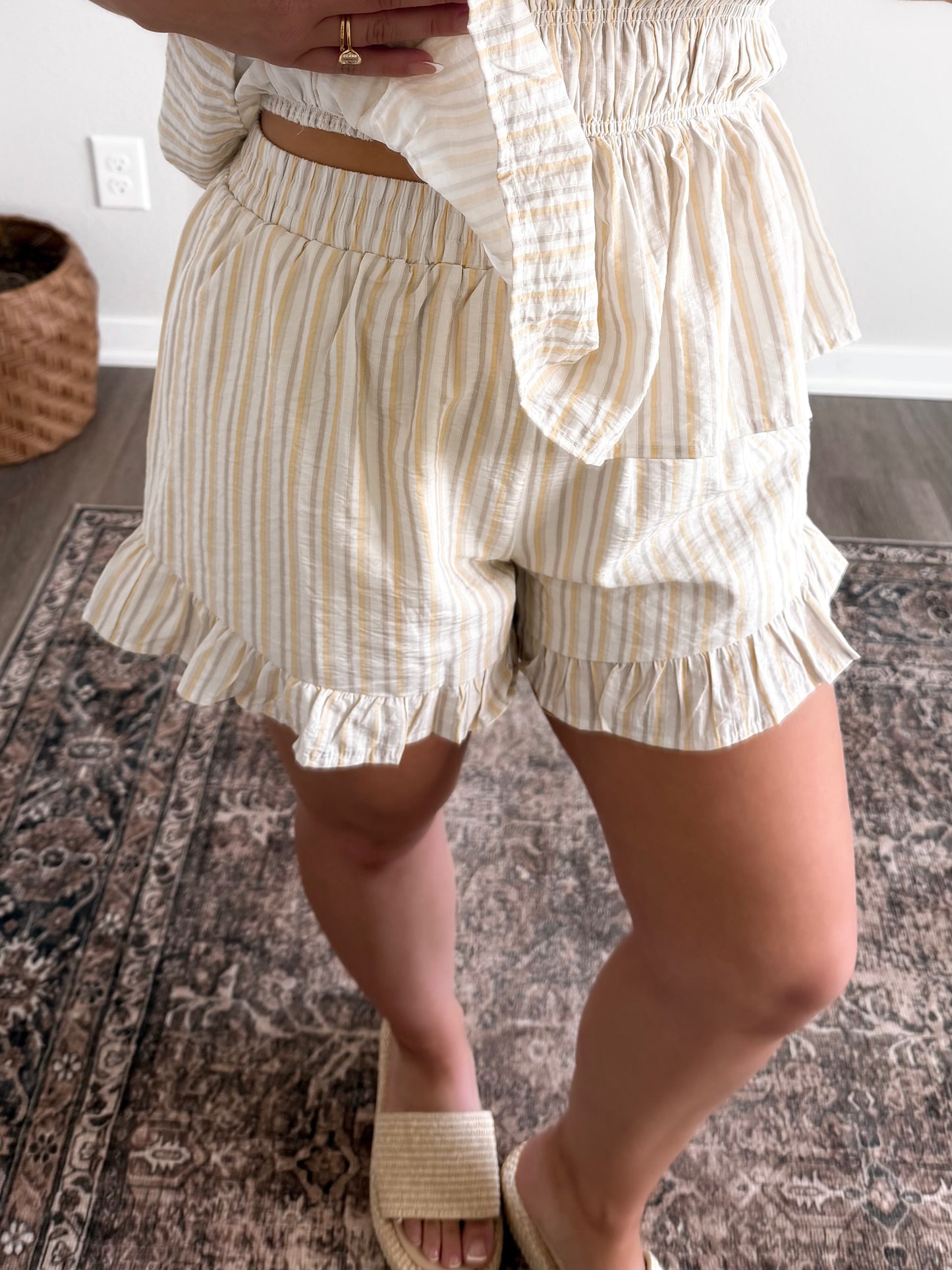 Sunny Day Striped Short Set