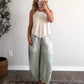 Minted Striped Barrel Pant (Short Friendly)