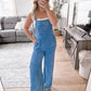 Bold In Blue Gauze Jumpsuit