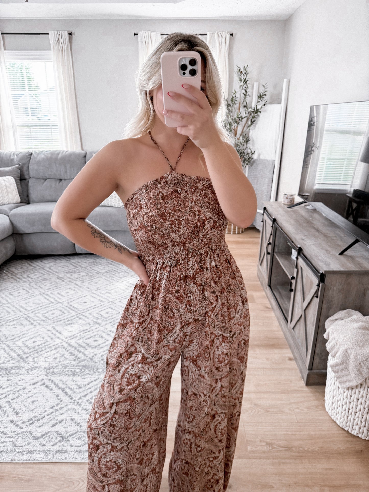 Evie Printed Jumpsuit