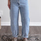 Meadow High Rise Embroidered Barrel Jean