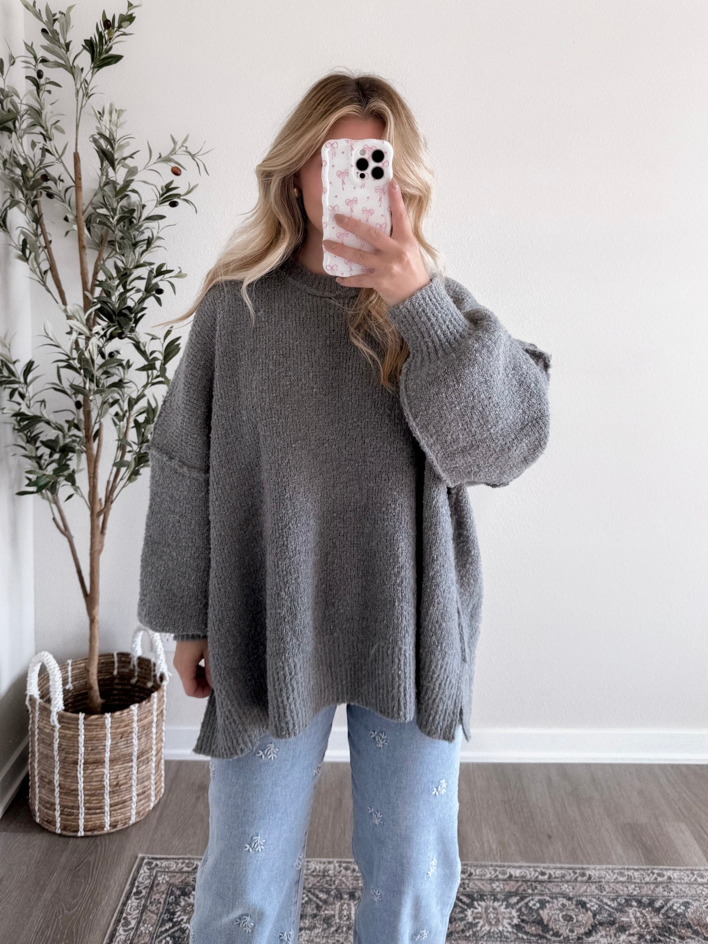 Cloud Drift Oversized Sweater / Dusty Grey