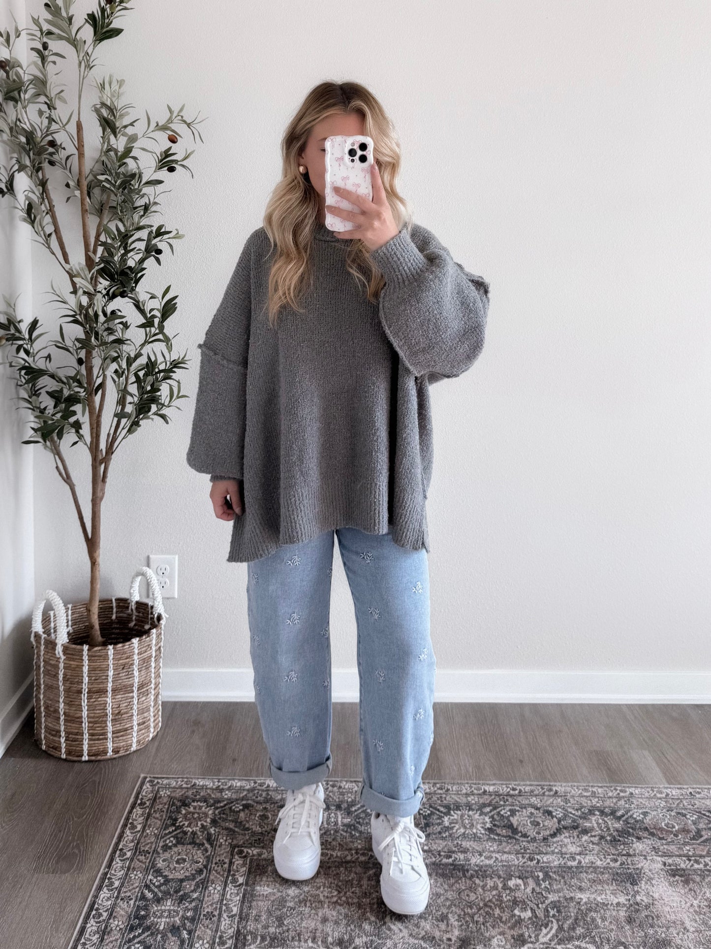 Cloud Drift Oversized Sweater / Dusty Grey