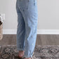 Meadow High Rise Embroidered Barrel Jean