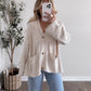 Birch Cable Knit Button Cardigan (Restocking Again Soon)