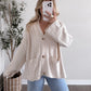 Birch Cable Knit Button Cardigan (Restocking Again Soon)