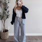 Library Studies Grid Pants / Lt Navy