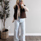 Coco Dot Sherpa Vest / Deep Brown