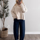 Oatmeal Chai Tie Back Sweater
