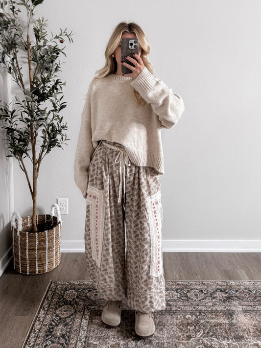 Almond Spice Boho Jogger (PREORDER - EST SHIP 9.22)