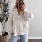 Vanilla Bean Half-Zip Pullover Sweater