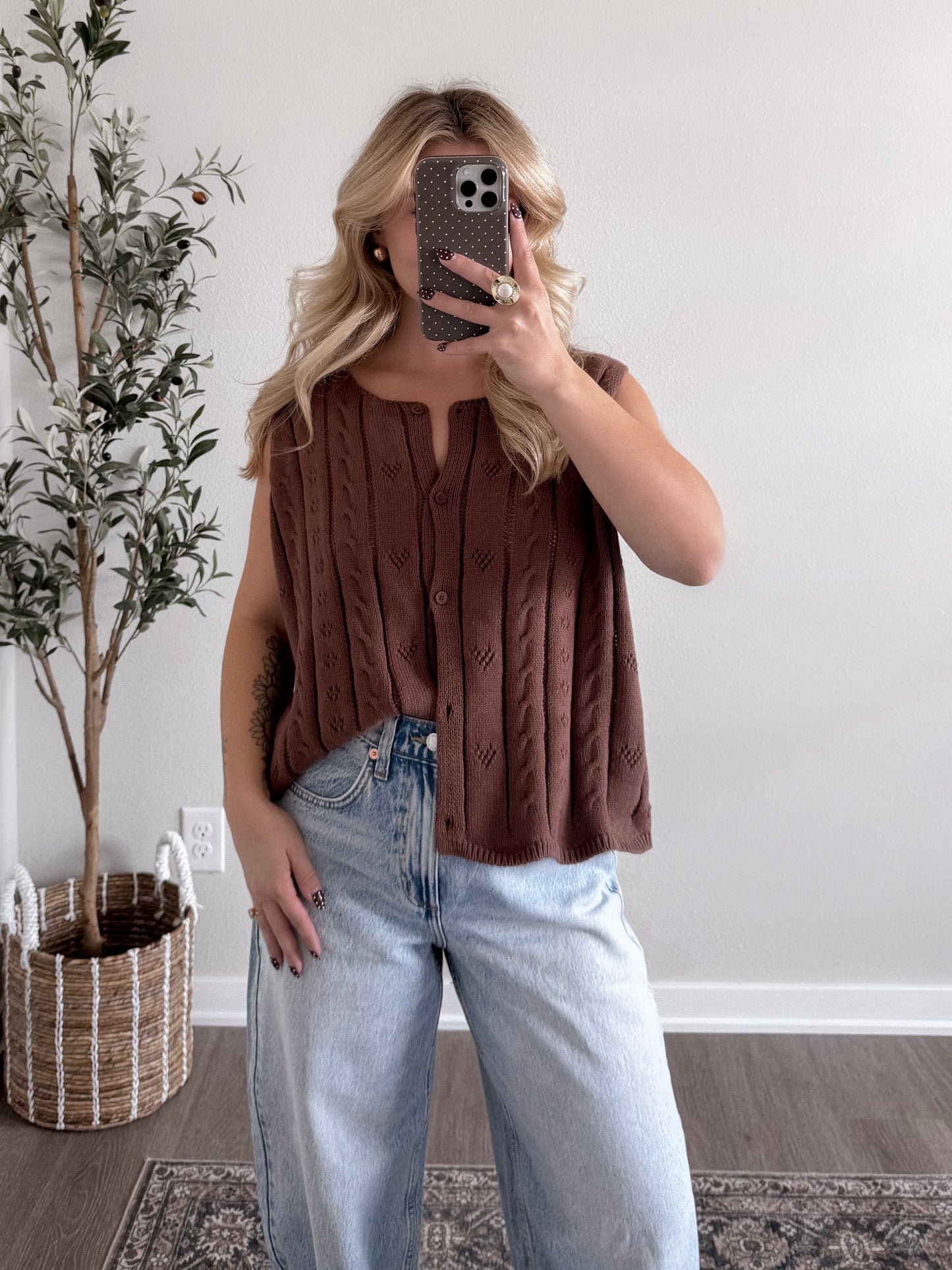Oakley Open Knit Sweater Vest