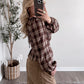 Leaves Falling Plaid Smocked Top (Restocking Soon)