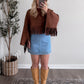 Out West Denim Mini Skirt