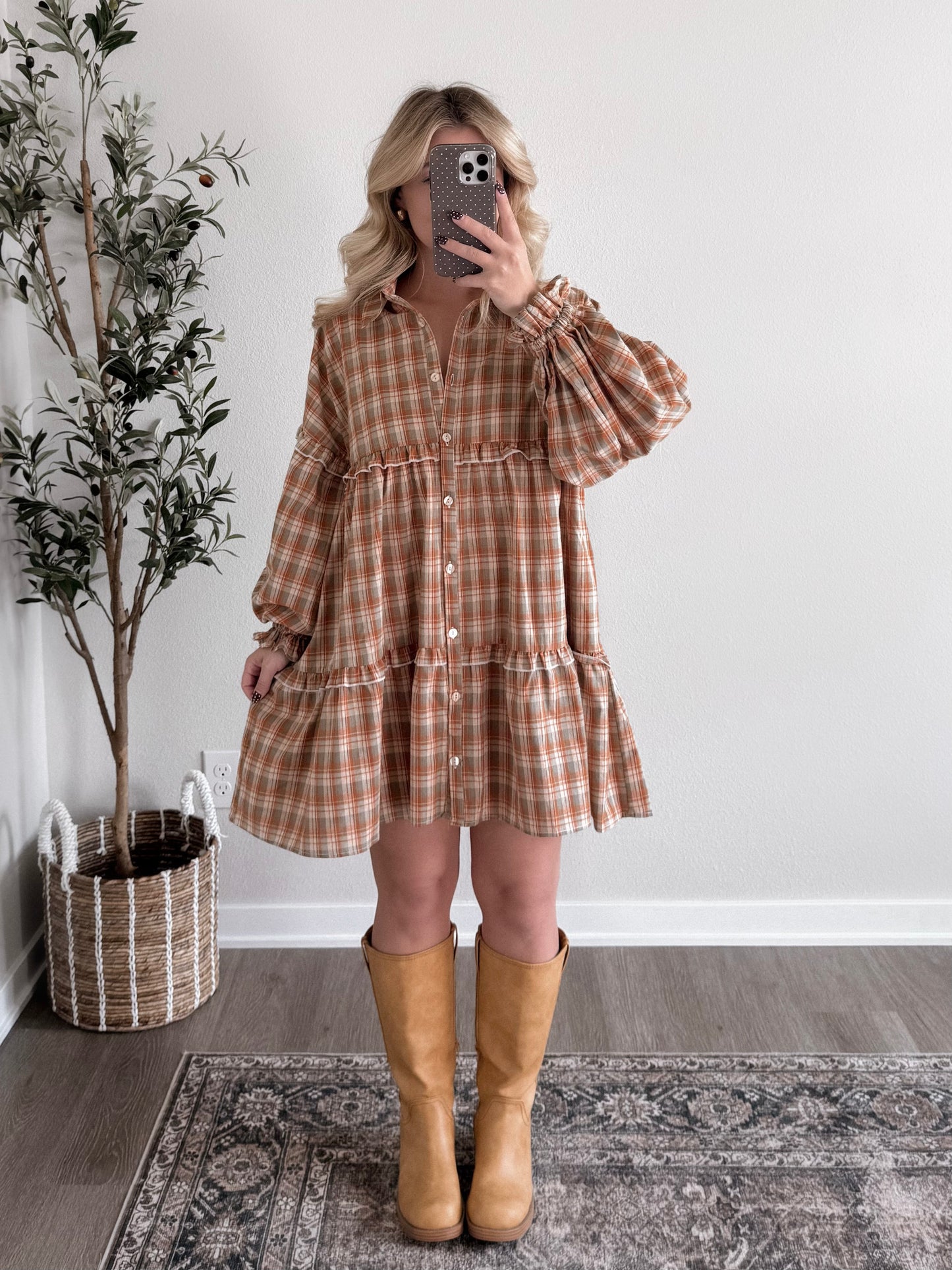 Pumpkin Patch Babydoll Dress (Restocking Soon)