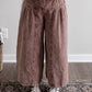 Sawyer High Rise Wide Leg Crop Pant / Brown (Short Friendly)