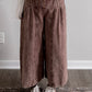 Sawyer High Rise Wide Leg Crop Pant / Brown (Short Friendly)