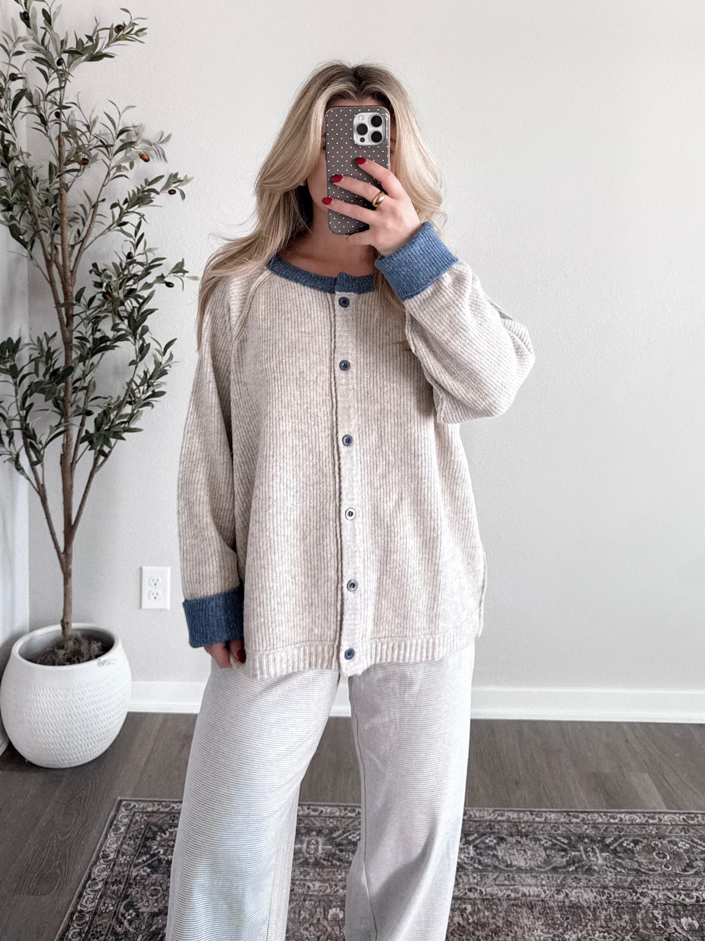 Blueberry Dream Knit Cardigan