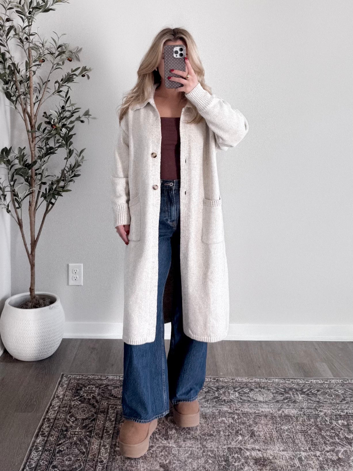 Midwinter Muse Knit Coatigan / Oat