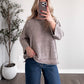 Cozy Knit Relaxed Sweater / Mocha