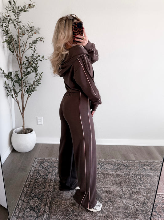 Motion Scuba Pant Set / Chocolate