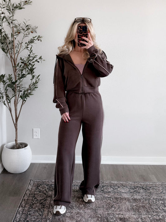 Motion Scuba Pant Set / Chocolate