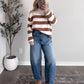 Lowen Striped Knit Sweater / Brown