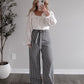 Harper Gingham Wide Leg Pant