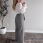 Harper Gingham Wide Leg Pant