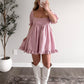 Kendall Pink Gingham Dress