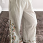 Spring Bloom Embroidered Pant Set