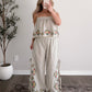 Spring Bloom Embroidered Pant Set