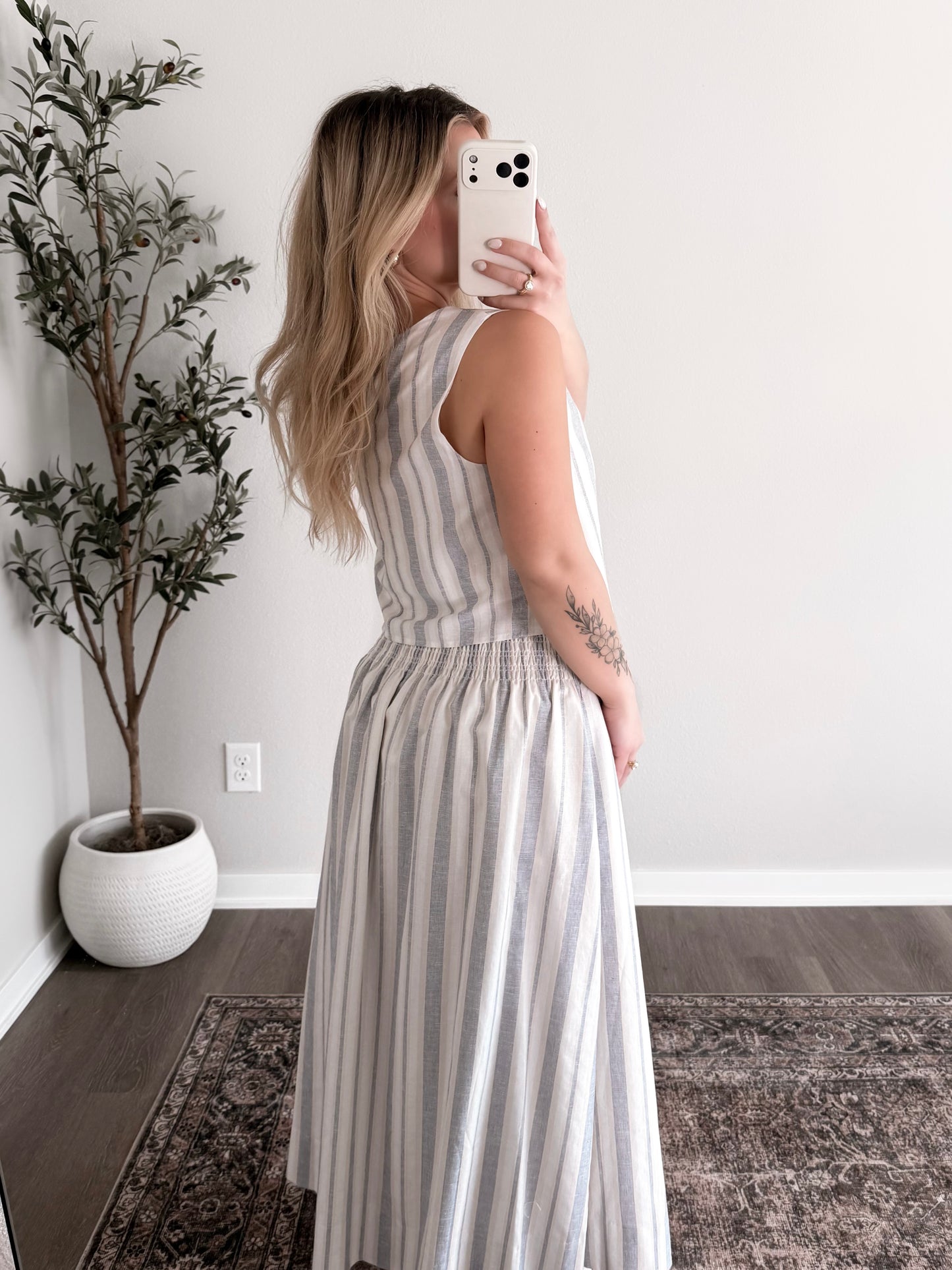 Seaside Stripe Skirt Set