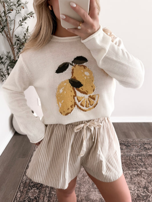 Limoncello Lightweight Sweater (Restocking Early May)