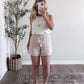 Neutral Palm Embroidered Tank