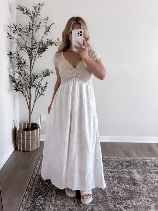 Sweet Soul Crochet Midi Dress (est ship date 5.27)