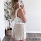 Neutral Palm Embroidered Tank