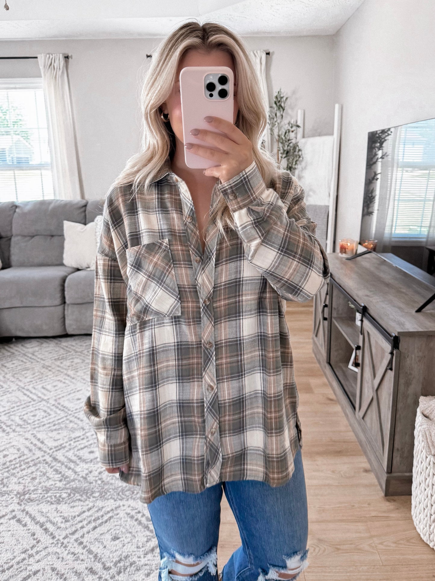 In The Woods Flannel Button Down