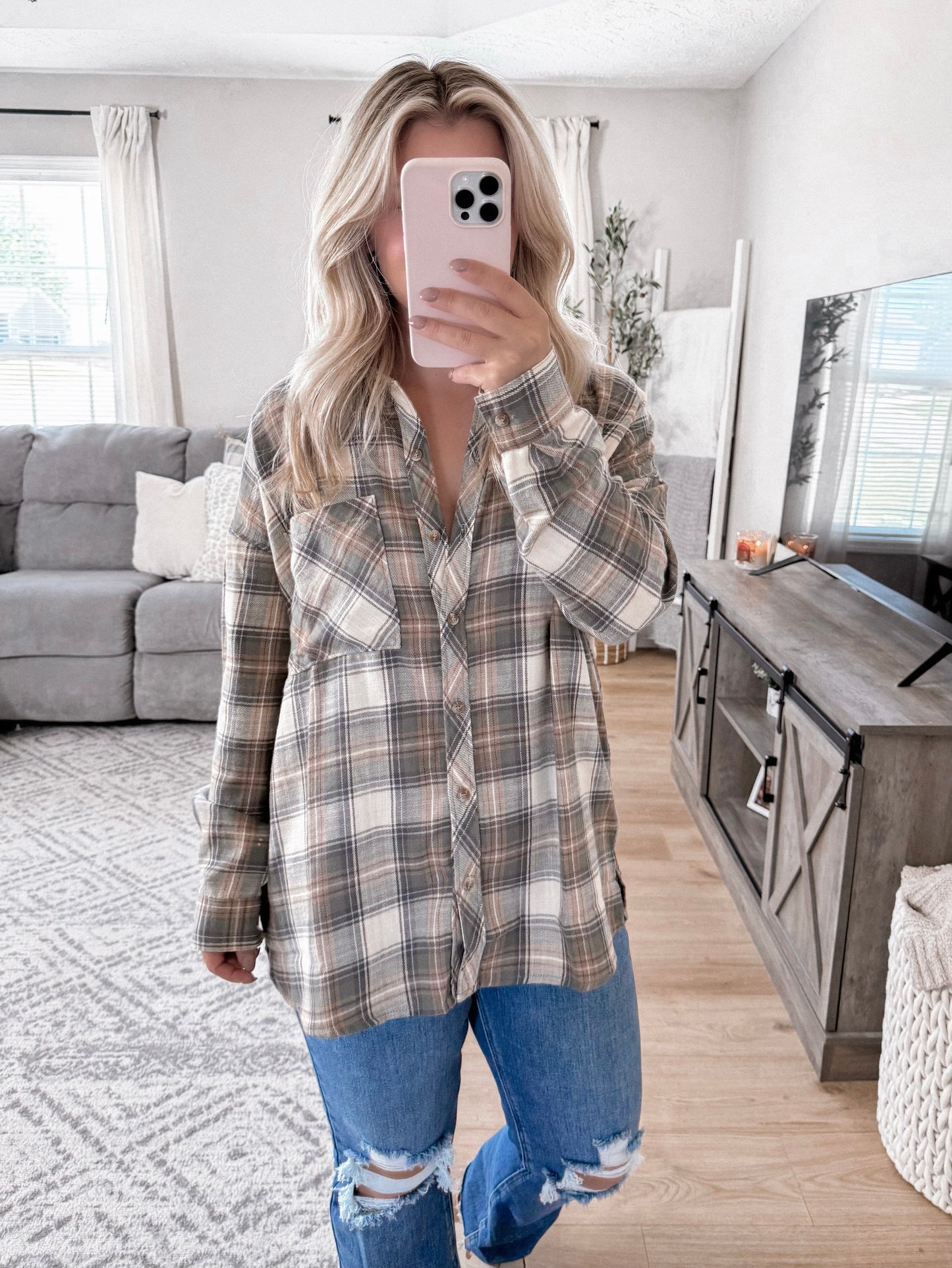 In The Woods Flannel Button Down