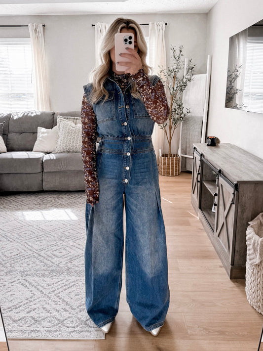 McCallum Denim Jumpsuit Final Sale