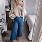 The Rebeccah High Rise Crop Wide Leg Denim Final Sale