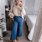 The Rebeccah High Rise Crop Wide Leg Denim Final Sale