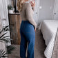 The Rebeccah High Rise Crop Wide Leg Denim Final Sale