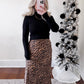 Wild Side Satin Midi Skirt