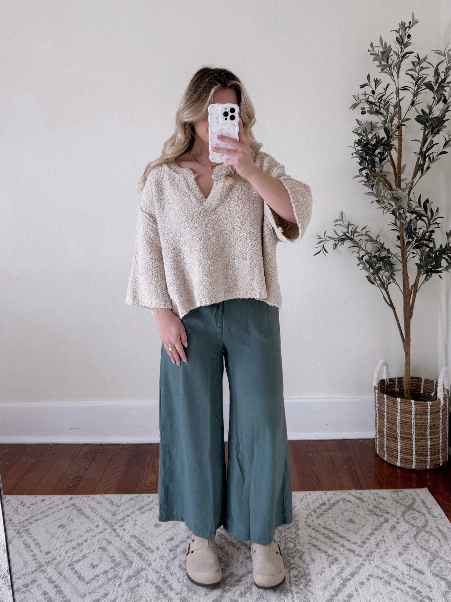 Into Neutral Knit Sweater