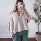 Into Neutral Knit Sweater