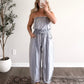 Lounge Line Barrel Jumpsuit (Restocking Mid Aug)