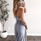 Lounge Line Barrel Jumpsuit (Restocking Mid Aug)