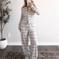 Vanilla Tide Striped Lounge Set