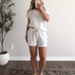 Chill Blue Striped Short Set